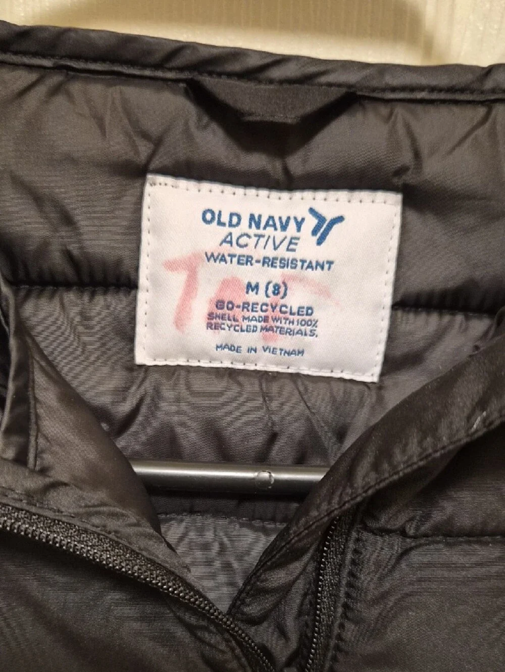 Old Navy Black Quilted Hooded Puffer Jacket for Kids